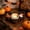 B, variant on Halloween Wooden Tealight Candle Holders,Bat Outline Candle Trays with Unique Spooky Interior Cutout,Inner Layer Features Handcrafted Wooden Cutouts of Ghosts,Jack-O'-Lanterns,Spiders