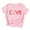 #03 Pink, variant on Ichuanyi Womens Shirts , Fashion Women Valentine's Day Print Short Sleeve T-shirt Novelty Graphic Tops