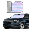 thumbnail image 3 of Kdxio Striped Gradient Print Front Windshield Sun Shade,Folding Auto Sunshade for Car Truck SUV-Small, 3 of 7
