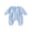 Blue, variant on RUINIXCW Baby Boy Fall Romper Adorable Plaid Patchwork Long Sleeve Footed Jumpsuit