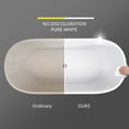thumbnail image 6 of Hana 55" Oval Shape  Acrylic Freestanding  Soaking Bathtub - Gloss White, 6 of 14