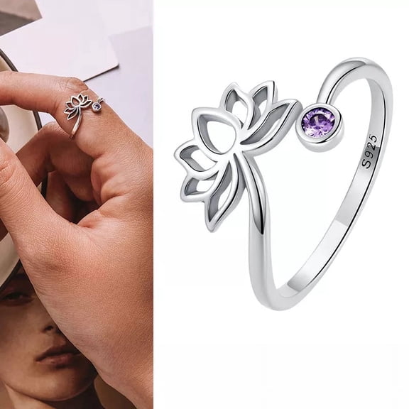 925 Sterling Silver Open Adjustable Rings for Women & Girls. Wedding, Engagement, Anniversary or Gift Rings