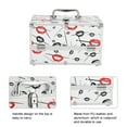 thumbnail image 4 of Bolsa de Maquilla de Vije, Organizador de Maquillaje, Estuche de Tren Cosmético, Caja de Artículos de Tocador Multifuncional de Gran Capacidad Con Divisor, Caja de, 4 of 7
