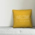 thumbnail image 2 of Creative Products Welcome to Our Porch Thin Script Yellow 20x20 Indoor / Outdoor Pillow, 2 of 2