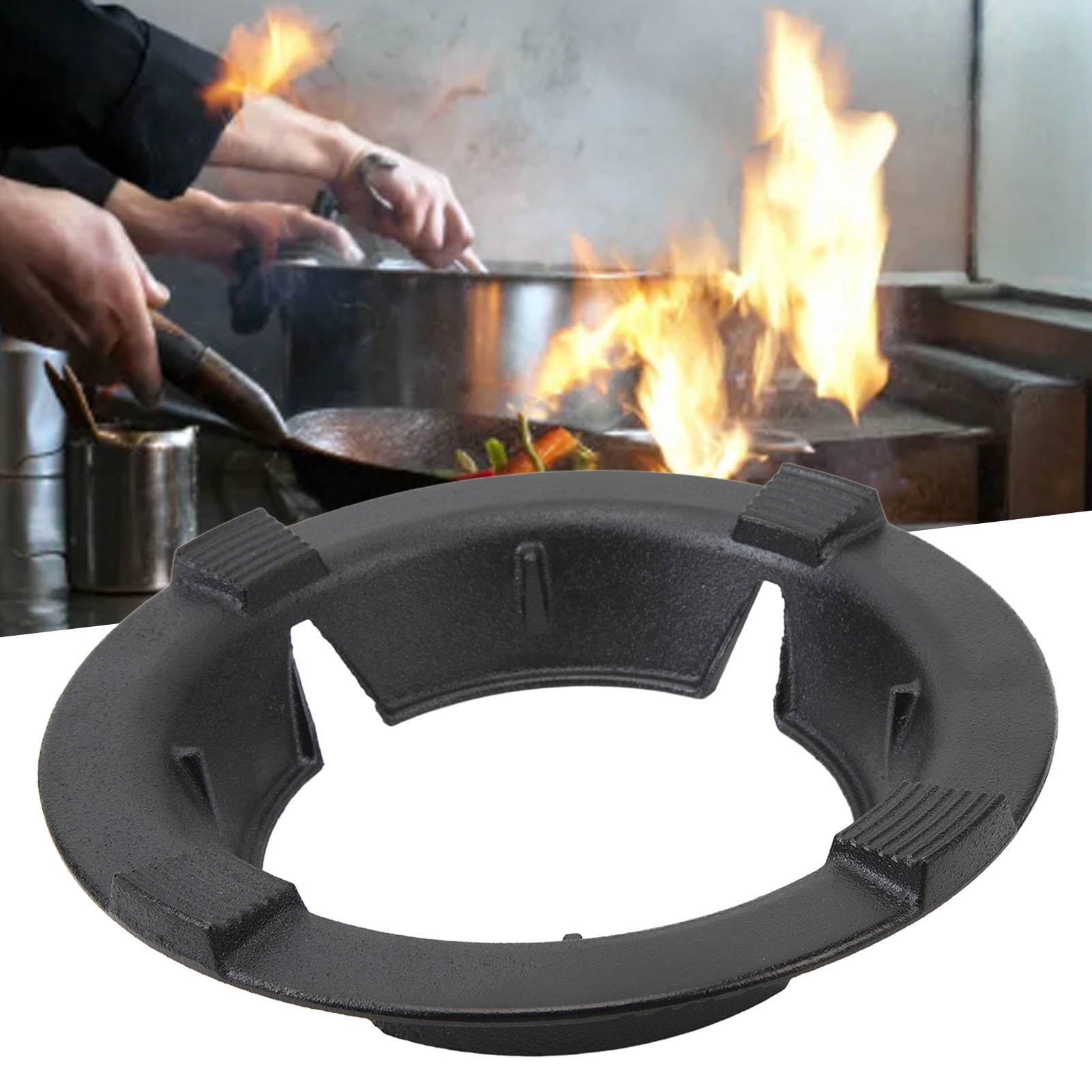 YAHHU Cast‑Iron Gas Stove Windproof Bracket – Energy‑Saving, Anti‑Slip, All‑Around Wind Protection for Outdoor & Home Kitchens