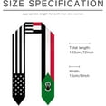 thumbnail image 6 of Sudan Mix United States Black American Flag Graduation Stole Shawl Sash Scraf Gift For Abroad Student International Study, 6 of 6