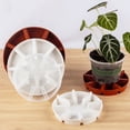 thumbnail image 2 of Raised Ridge Saucer for Planter 5 Inch 6 Inch 7 Inch Round Flower Pot Water Catcher Heavy Duty Drip Tray for Indoor Outdoor Use, 2 of 8