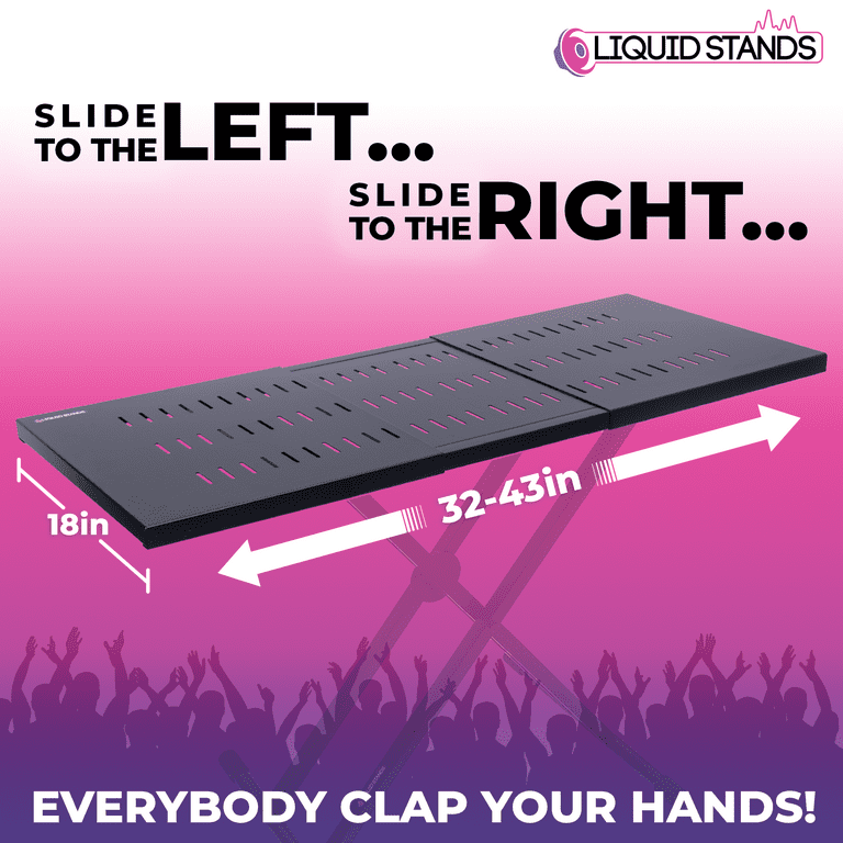 Liquid Stands Utility Table Top Only - For X Style Keyboard Stands 
