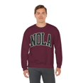 thumbnail image 6 of NOLA New Orleans Louisiana Sweatshirt Gifts Crew Neck Shirt Long Sleeve, 6 of 7