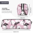 thumbnail image 3 of Honeii Pineapple Flamingo Pattern Pencil Case, Pencil Pouch, Pencil Case Small, Pencil Pouch Aesthetic, PVC Pencil Pouch, Pencil Bag, Makeup Pouch, 3 of 7