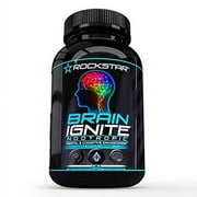 Rockstar Brain Ignite - Extra Strength Brain Supplement for Clarity, Focus, & Memory- Mental Performance Nootropic With Ginkgo Biloba - Scientifically Formulated for Optimal Performance, 60 Count