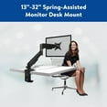 thumbnail image 2 of Onn 13 - 32 IN. (33 - 81,3 cm) Spring-Assisted Monitor Desk Mount, Black, 2 of 5