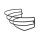 thumbnail image 1 of Estante para Sombreros sobre La Puerta, Gorras de Béisbol, Almacenamiento, Estante para Sombreros Montado en La Pared de Metal, 1 of 7