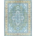 thumbnail image 2 of Mark&Day Outdoor Rugs, 9x12 Ballum Traditional Indoor/Outdoor Sky Blue Area Rug, Non Shedding Blue Yellow Grey Carpet for Patio, Porch, Deck, Bedroom, Living Room or Kitchen (8'10" x 12'), 2 of 6