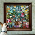 thumbnail image 5 of eeBoo Piece & Love: English Greenhouse - 1000 Piece Puzzle - Adult Square Jigsaw, 23x23", Includes Image Reference Insert, Glossy High-Quality Pieces, 5 of 7
