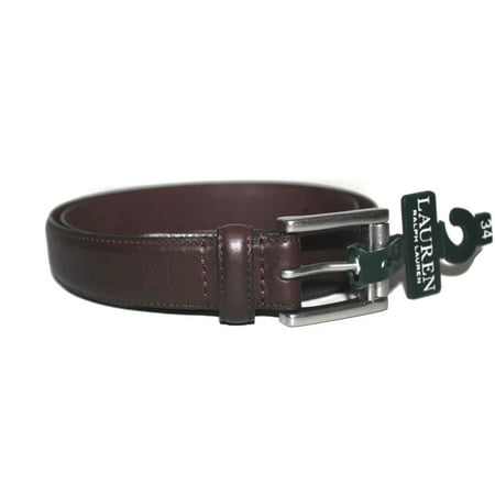 Ralph Lauren Polo Brown Leather Men's Belt Size 34 Logo