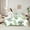 Green White, variant on Erosebridal Green Palm Bedding Sets Queen Size,Tropical Botanical Leaves Comforter Sets with Sheets,Rainforst Leaf Bed in a Bag Queen Size,Lightweight Room Decorative Reversible,7-Piece