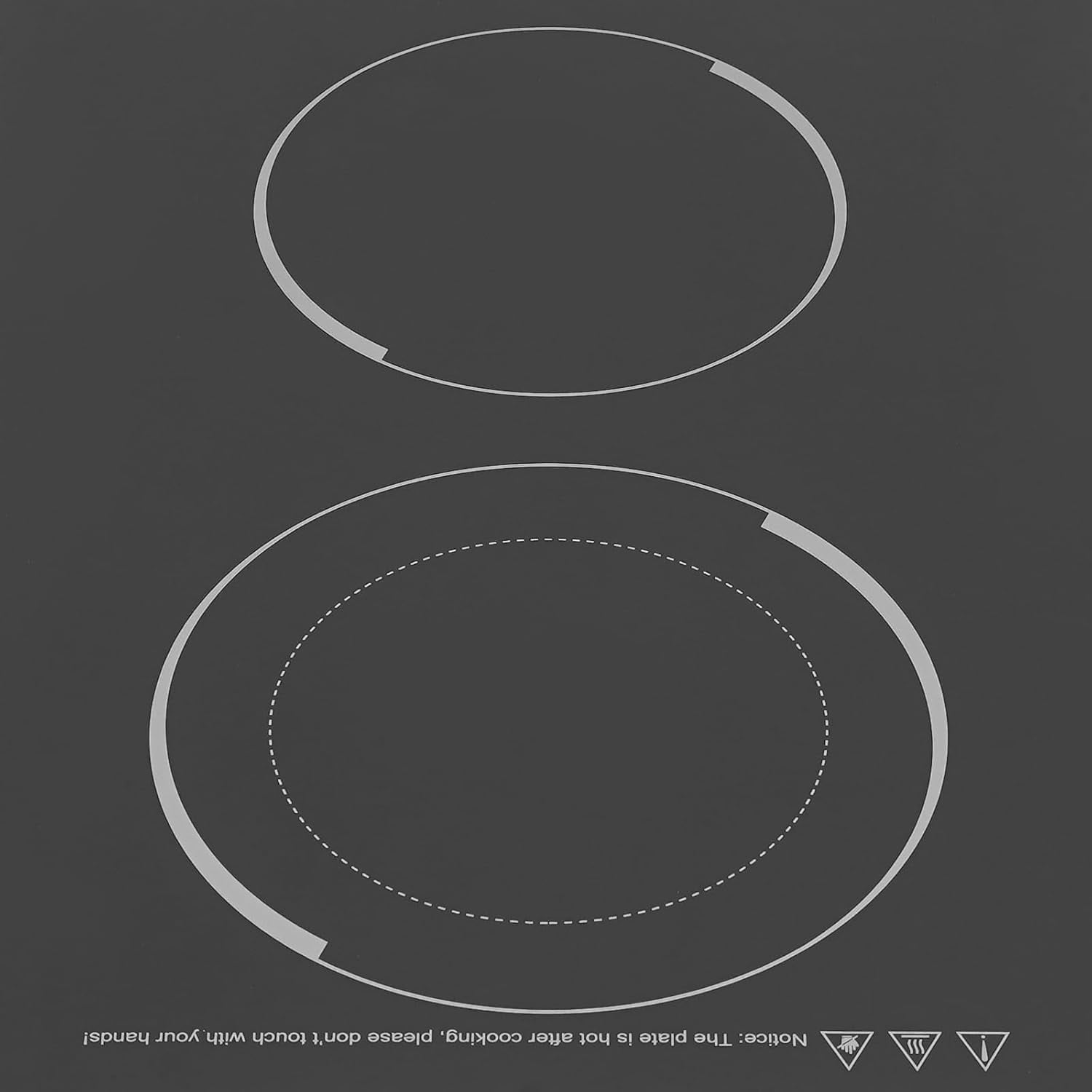 2 Burner Electric Cooktop, 20 Inch Touch Control Electric Stove Top with 5 Heating Level & Overheat Protection, Child Lock, 1 Waterproof Tape, Countertop/Embedded Mount Electrics Stovetop Burner