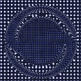thumbnail image 1 of Ahgly Company Machine Washable Indoor Square Transitional Deep Periwinkle Purple Area Rugs, 7' Square, 1 of 7