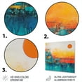 thumbnail image 3 of Designart "Minimalist Sunset in Blue and Orange II" Abstract Wall Art - Modern Orange Abstract Minimalism Bedroom Canvas Wall Art, 3 of 6
