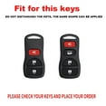 thumbnail image 2 of Key Fob Holder Keychain Fit for Nissan 350Z Altima Smart Remote Key Metal Key Case Carbon Pattern 3/4 Buttons Case Holder Protector Metal Keychain, 2 of 8