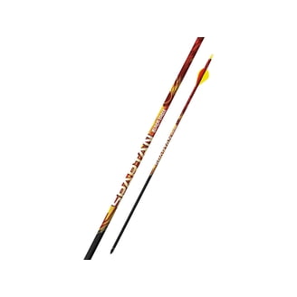 Deep Impact Fletched Hunting Arrows By Black Eagle - 12 Pack, .001 Straightness, 300 Spine