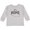 AC-Heather Grey, variant on It's Home State of Nebraska Outline Distressed Text Boys or Girls Long Sleeve Toddler T-Shirt