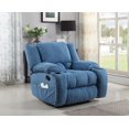 thumbnail image 4 of Nathaniel Home Lyla Blue Plush Microfiber Recliner, 4 of 6