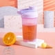 thumbnail image 4 of Taza De Agua De Fitness Fitness Vaso mezclador de agua de 500ML para viajes al aire libre, botella de agua deportiva para beber (púrpura), 4 of 4