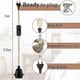 thumbnail image 3 of Hemp Rope Chandelier 4.5m Cable, E27 Socket Switch With Light Bulb Wire, For Diy Lamp Pendant Light Industrial Pendant Light Chandelier Vintage Electr, 3 of 5