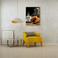 thumbnail image 3 of Shiartex Kitchen Canvas Wall Art Coffee and Red Wine Paintings Vintage Farmhouse Pictures Bread Fruit Artwork Prints Framed for Dinning Room Bar Home Wall Decor Ready to Hang 12x16in/16x20in, 3 of 4