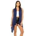 thumbnail image 4 of Women's Casual Solid Vest with Dramatic Hi-Low Hem, 4 of 6
