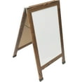 thumbnail image 5 of Excello Global Products Indestructible A-Frame Whiteboard, Dry-Erase Board, Presentation Board for Meetings, and Collaborative Sessions, Brown, 40" x 22", 5 of 6