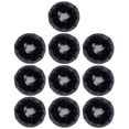 thumbnail image 1 of Miangastore Porte-Chignon 10 Pcs Tissu Polyester Noir avec Motif Dentelle Diamant 4 Po, 1 of 9