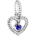 thumbnail image 1 of Charm Pandora Colgante Corazón De Abalorio Azul Mar 798854C12 | Joyería De Lujo Para Mujer | Ideal Para Regalo Elegante | Compatible Con Charms Pandora, 1 of 5