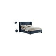 thumbnail image 2 of Meridian Furniture Penny Navy Chenille Fabric King Bed, 2 of 10