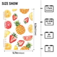 thumbnail image 3 of Pineapple and Strawberry Ring Binder Notebook Journey Note Diary College Ruled Spiral Notebook Study Loose Leaf Paper A5 60 Pages, 3 of 8