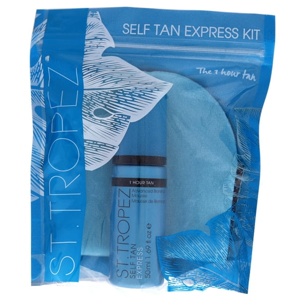 Self Tan Express Kit by St. Tropez for Unisex 2 Pc 1.69oz Advance Bronzing Mousse, Velvet Luxe