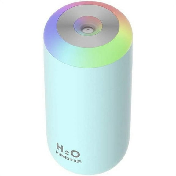 Portable Mini Humidifier, 500ml Small Cool Mist Humidifier, USB Personal Desktop Humidifier for Baby Bedroom Travel Office Home, Auto Shut-Off, 2 Mist Modes, Super Quiet