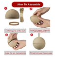 thumbnail image 4 of 48 Pcs Christmas Paper Mache Balls 3.15 Inch Unpainted Empty Ball, 4 of 5