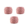 thumbnail image 1 of Bewildely 3 hilos de punto, suministros de costura de bolas de algodón, accesorios de bricolaje transpirables, coloridos, flexibles al tacto, Artesanía Rosa claro, 1 of 6