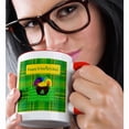 thumbnail image 2 of 3drose, Happy St Patrick Day, Pot of Gold on Four Leaf Clover Design, Plaid, 11oz Two-tone Red Mug, 2 of 6