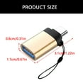 thumbnail image 3 of Metal USB C Adapter For Highly speed File Transfers Keyboards Connectivity And Mobile Device Charging Solution, 3 of 9