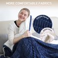 thumbnail image 3 of Heated Blanket - King Size Electric Blanket 100" x 90" Soft Flannel Heating Blanket with 10 Time Settings, 6 Heat Settings, Machine Washable with Over-Heat Protection (Navy Blue), 3 of 5