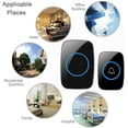 thumbnail image 5 of ZOUYUE Wireless Doorbell for Home,Battery Operated,1000Feet Operating,Adjustable Volume,Easy-to-Use,Waterproof Doorbell with LED Flash,2 Push Button & 2 Plug-In Receiver,Black, 5 of 5