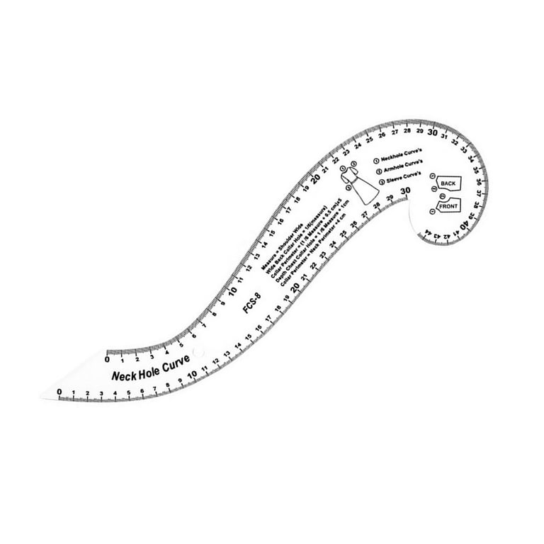 Pattern Making Rulers French Curve Ruler Hip Curve Ruler Digital Rulers PDF  Print Fashion Design Templates SVG Tools 