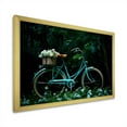 thumbnail image 4 of Designart "Blue-Green Journey II" Bicycle Picture Framed Wall Decor, 4 of 5