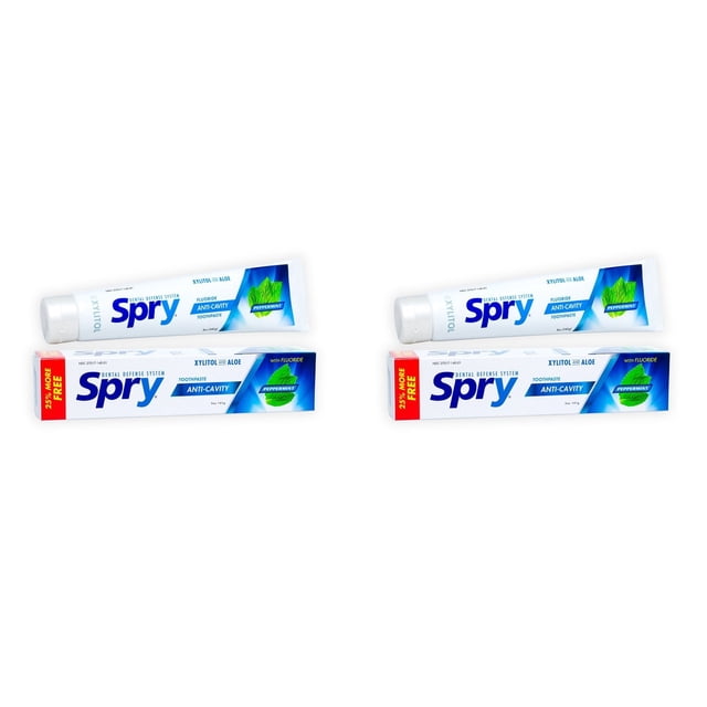 Pasta de dientes Spry Natural Xilitol 150 ml con flúor para adultos y niños