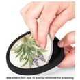 thumbnail image 3 of Silicone Non-Slip Drink Coasters with Removable Printed Absorbent Felt Pad - Set of 4 - Sage, 3 of 3