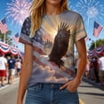 thumbnail image 6 of Yindaity Fourth Of July Tops for Women Women Patriotic 4th of July T Shirt America Flag Bow Shirt Cute USA Tees Independence Day Tops(Blue,S), 6 of 8